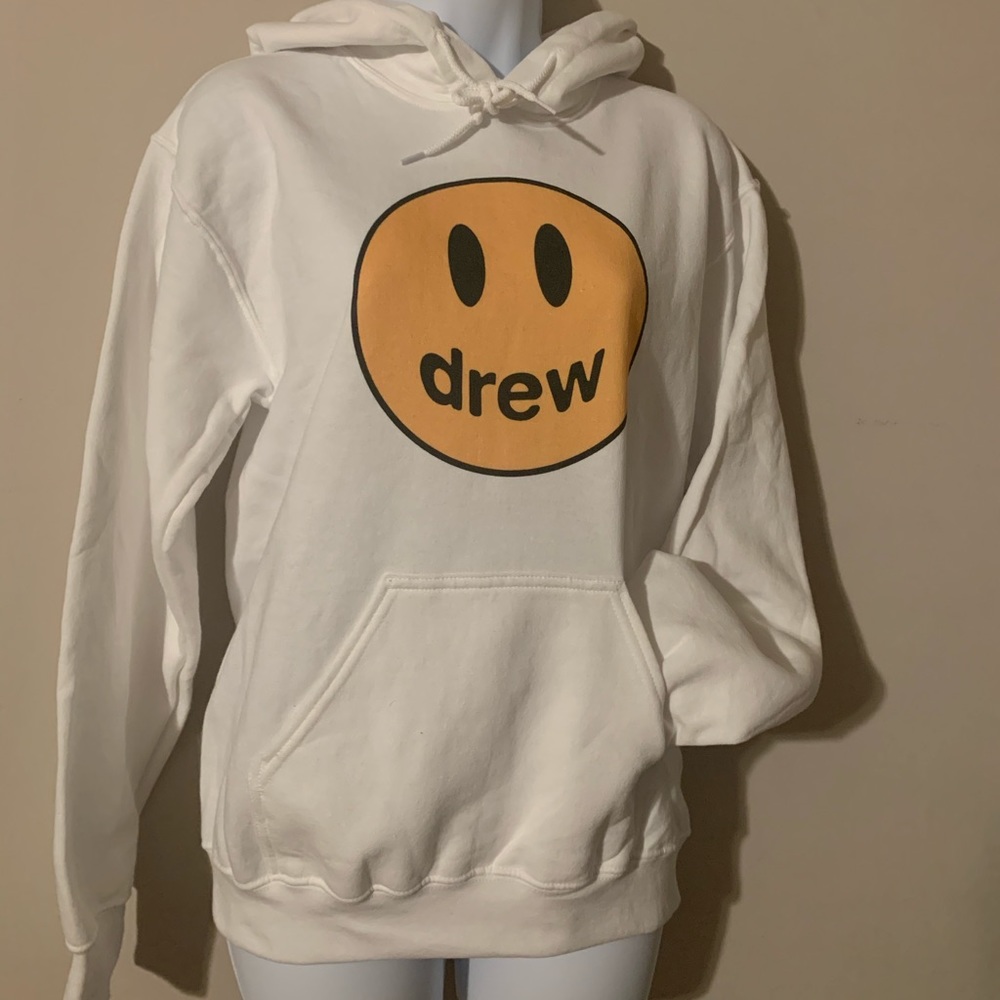 NEW! Smiley Face Bieber Hoodie Sweatshirt - Picture 4 of 13